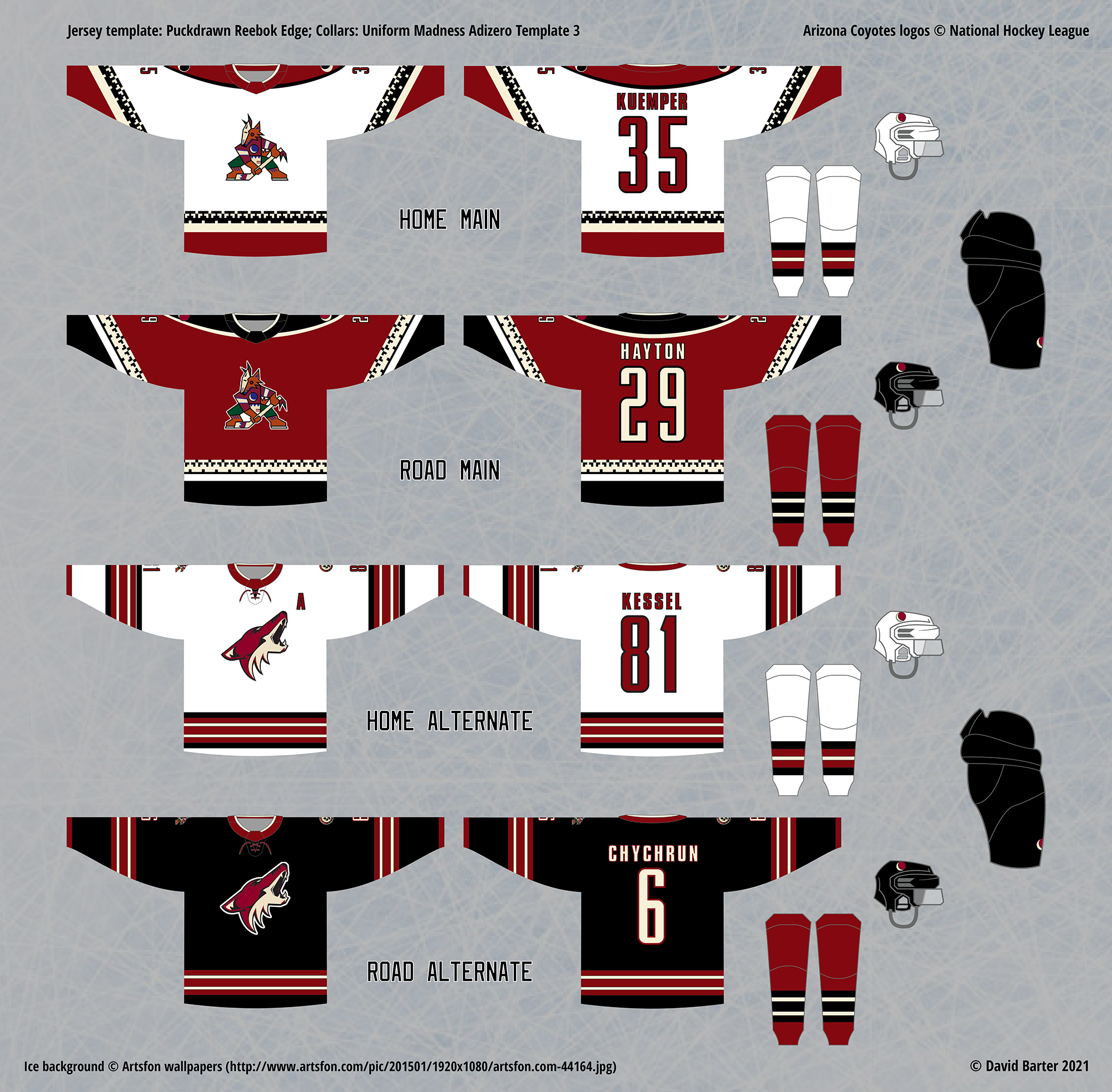 Coyotes jersey concept combining the Kachina with the more recent