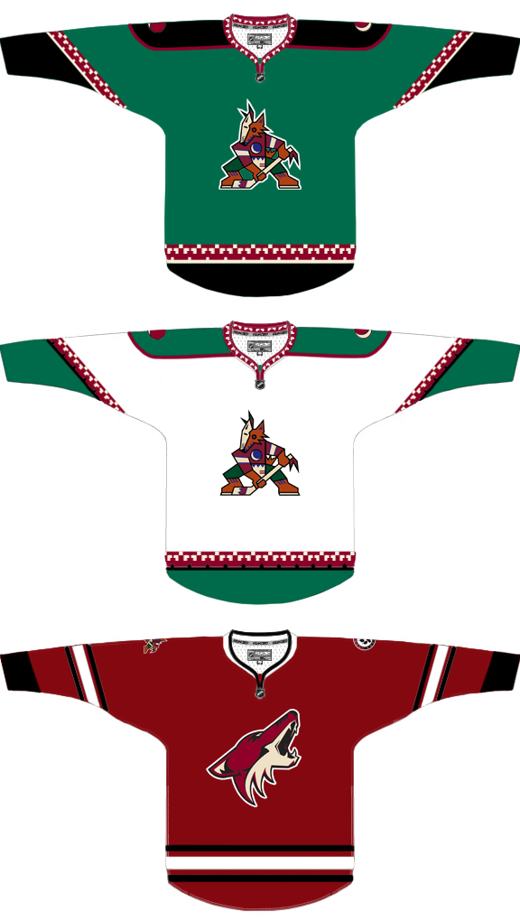 Coyotes jersey concept combining the Kachina with the more recent